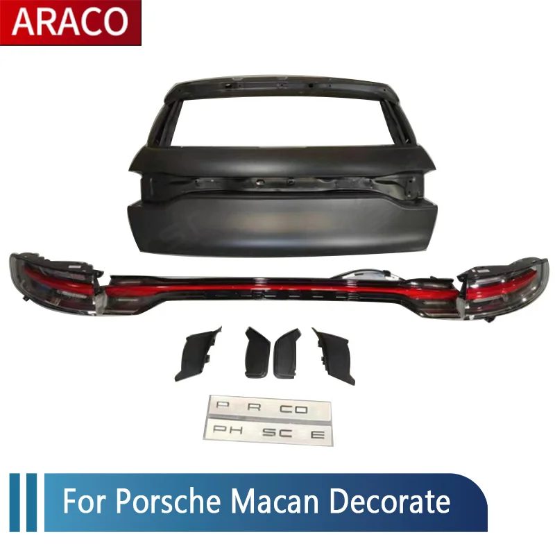 

For Porsche Macan Decorate Tail Light Assembly LED Rear Brake Signal Lamp Exterior Decoration Car Through Taillight Modification