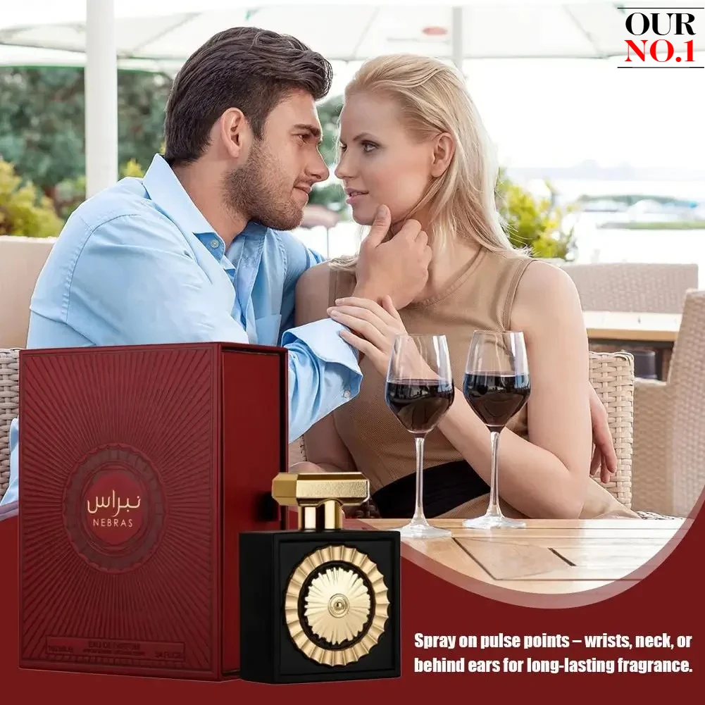 

Lattafa Nebras Perfume,Gourmand Vanilla & Cocoa Fragrance,Warm Amber Parfum,Evening Sexy Long Lasting Warm Scent for Women