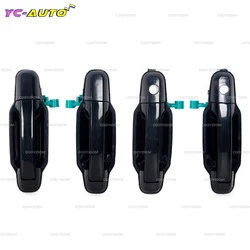 Manija de puerta delantera e izquierda para coche Kia, manilla de color negro para modelos Sorento 2003, 2004, 2005, 2006, 2007, 2008, 2009, 82650-3E010