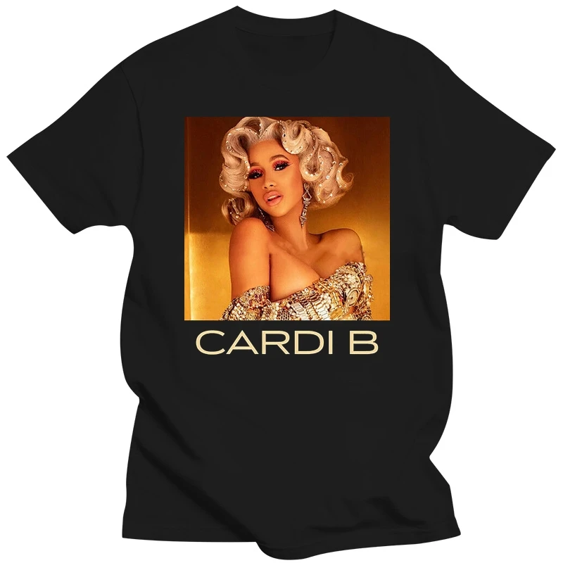 2019 Fashion New Arrive Cardi B Money Unisex T-Shirt Black Cotton T-shirt Full Size S-2XL Streetwear