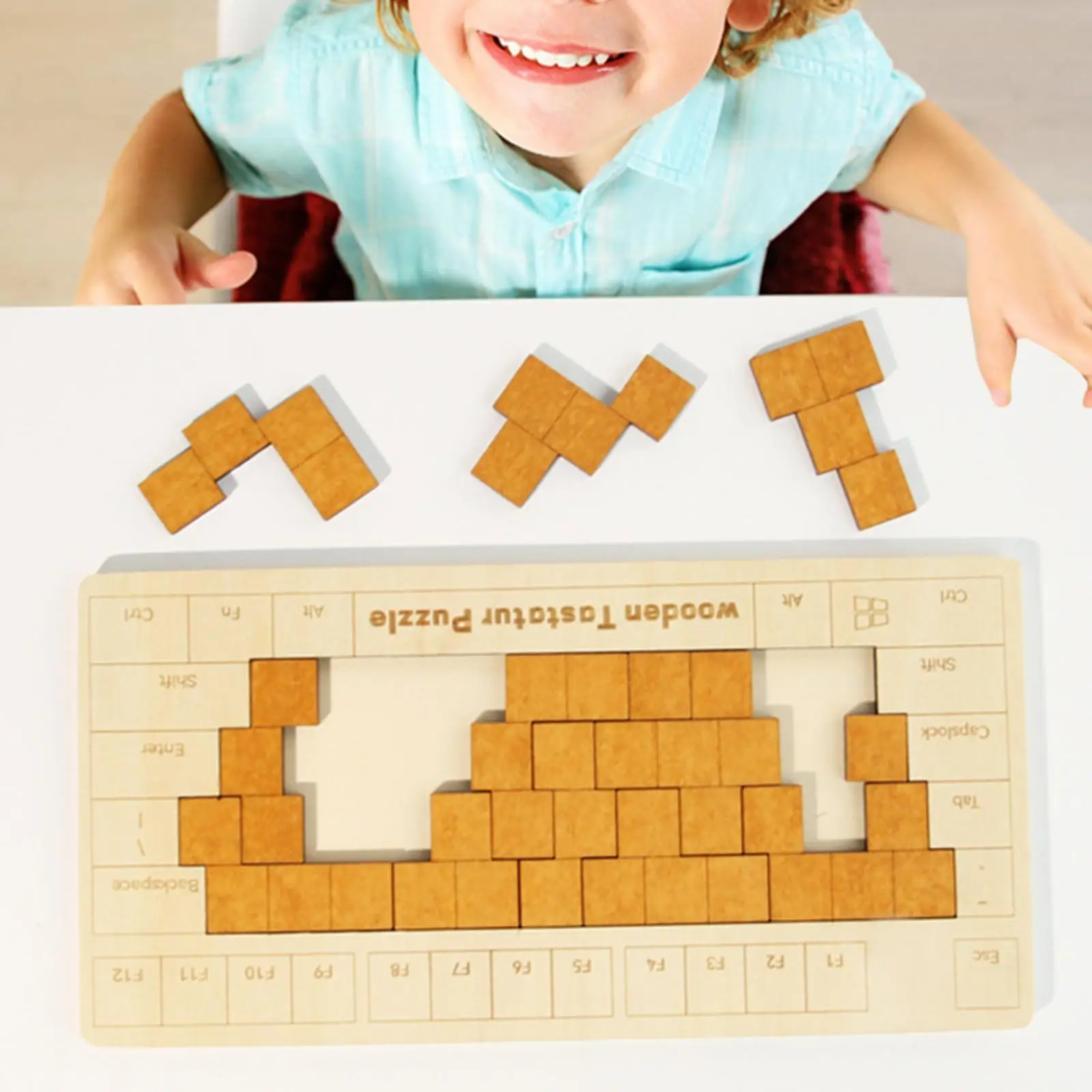 Wood Puzzles for Toddlers Color Shape Learning Intelligence Montessori 3D