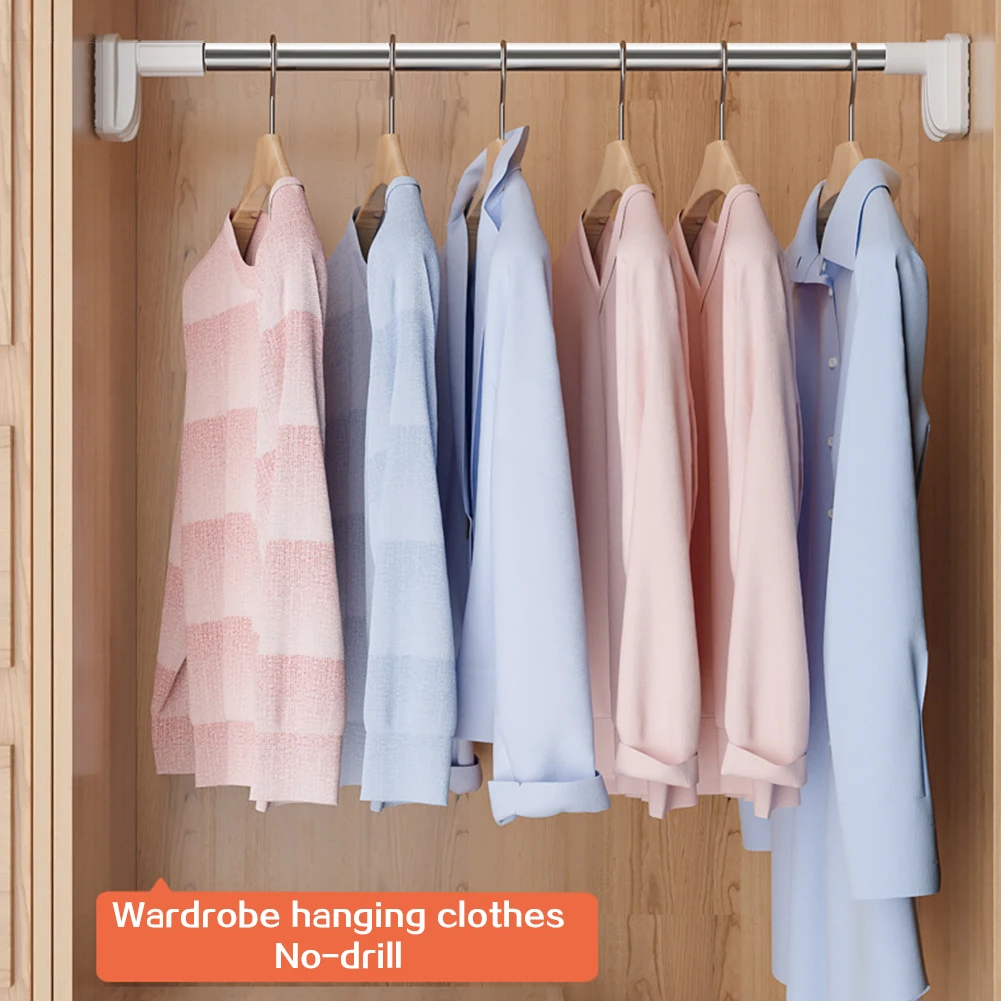 

No-Drill Heavy Duty Curtain Rod Strong Bearing Capacity Never Slips For Apartment RV