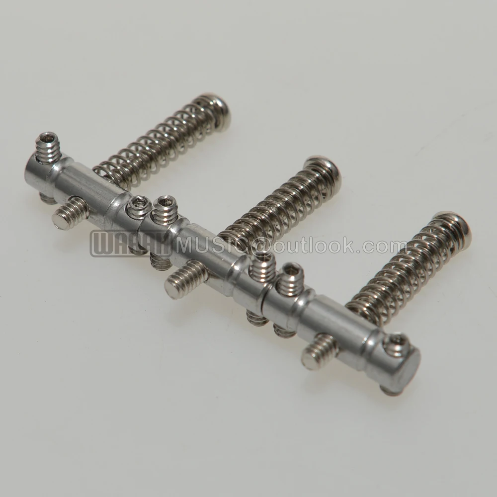 3pcs Guitar Bridge Saddles Inner-hexagon Screws Compensated Guitar Bridge Saddles Brass Material For Tlcaster Guitar Replacement