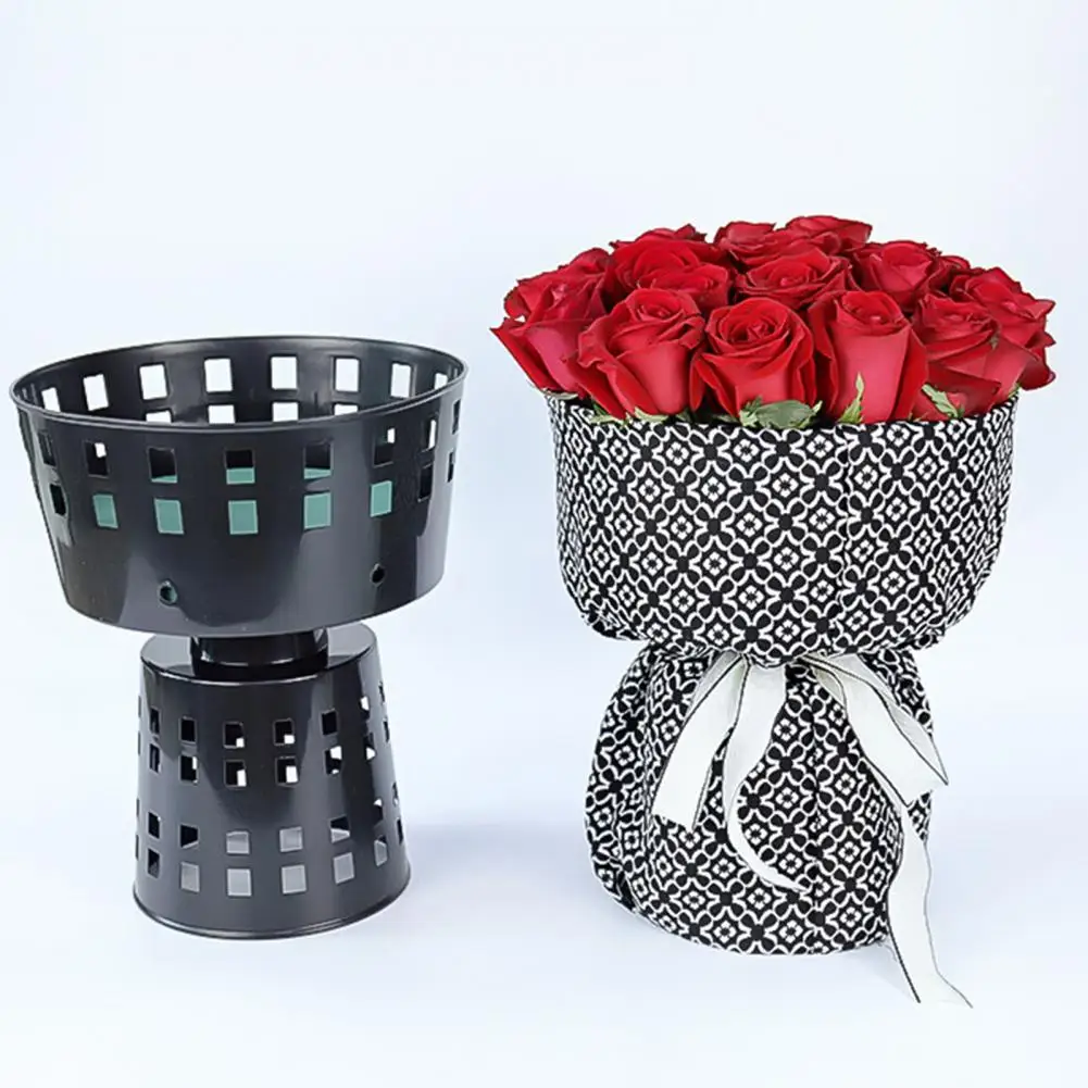 Attractive Bouquet Mould  Smooth Touch Convenient Plastic Flower Holder  Flower Bouquet Packaging Material