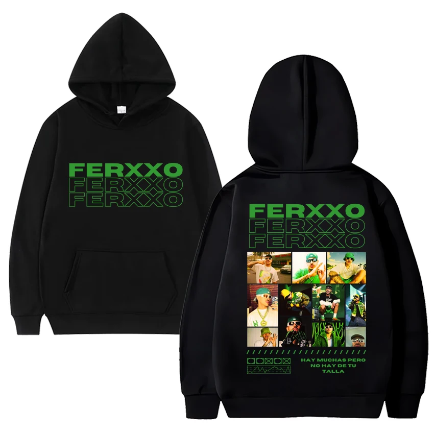 

Hot Rapper Feid Ferxxo album print Hoodie 2024 New Men Women Hip Hop oversized streetwear Unisex Fleece Long sleeve Sweatshirt