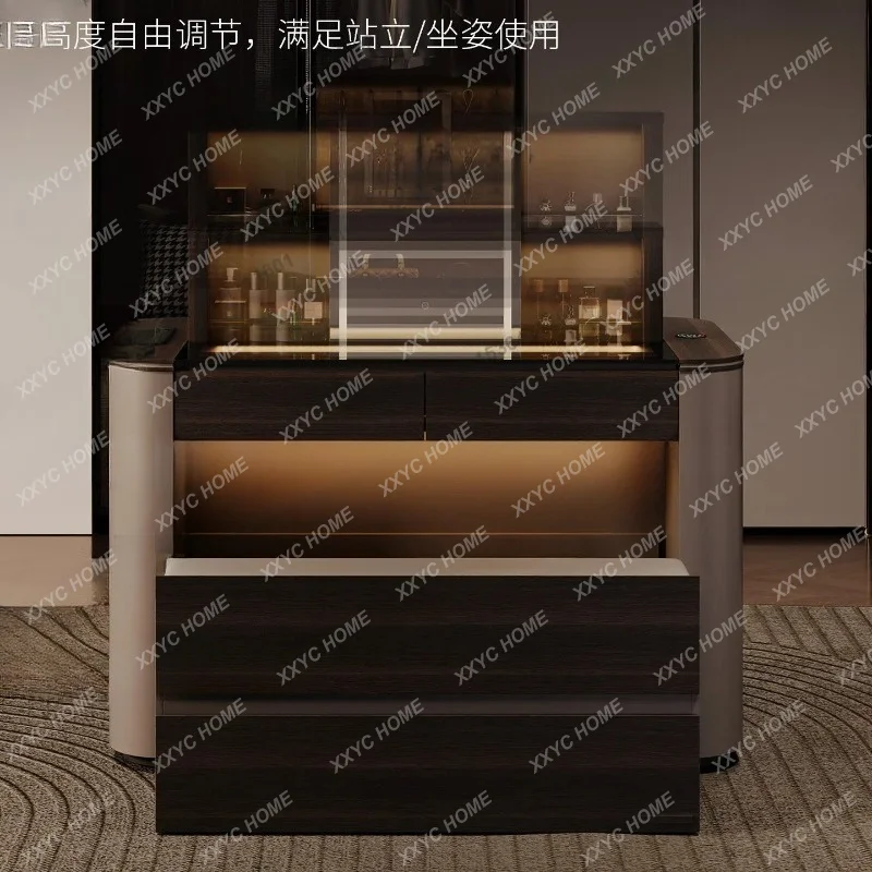 XX minimalist cloakroom lifting island cabinet light luxury dresser integrated display cabinet