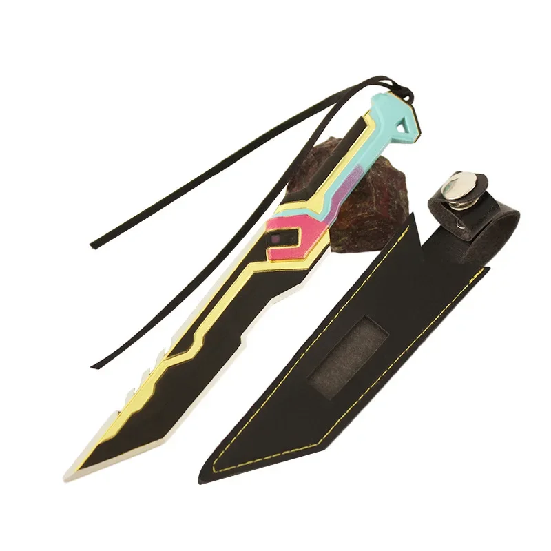 17Cm Glitchpop Mes Valorant Wapen Melee Spel Perifere Metalen Samurai Zwaard Katana Wapen Model Zwaard Geschenken Speelgoed Voor Jongens