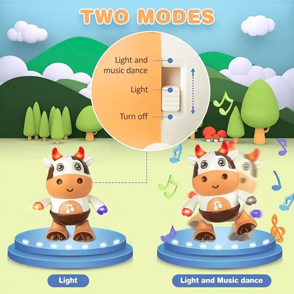 Jouet électrique lumineux pour phtalcow, jouets musicaux pour bébé mignon, anniversaire pour tout-petit