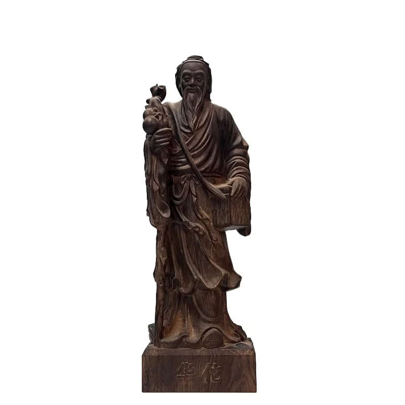 

Резная деревянная статуэтка Хуа Туо - 7,1 дюйма, традиционная фигурка китайского целителя для дома, кабинета, офиса, декора по фен-шуй, подарок