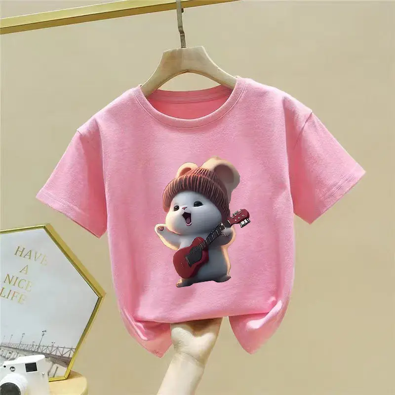 

New summer T-shirts for boys and girls, short-sleeved, stylish cartoon baby T-shirts kids clothes