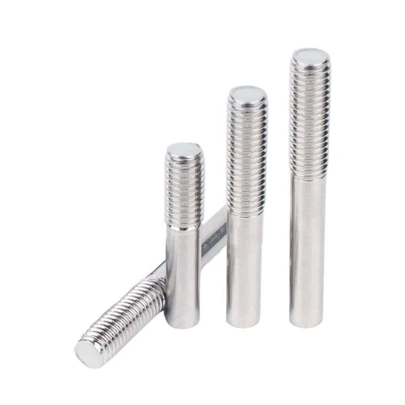 M3 M4 M5 M6 304 Stainless Steel Single Head Bolts Stud Extension Rod Half Thread Single Head Threaded Rods