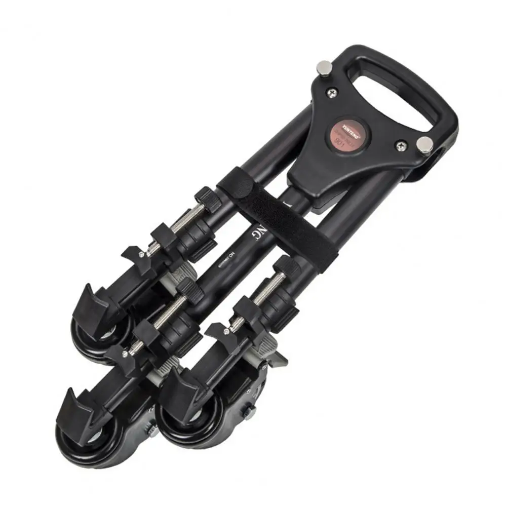 Camera Tripod Base Sturdy Photography Tripod Base Extendable Video Folding Wheels Slider Tripod Dolly Strong Load-bearing