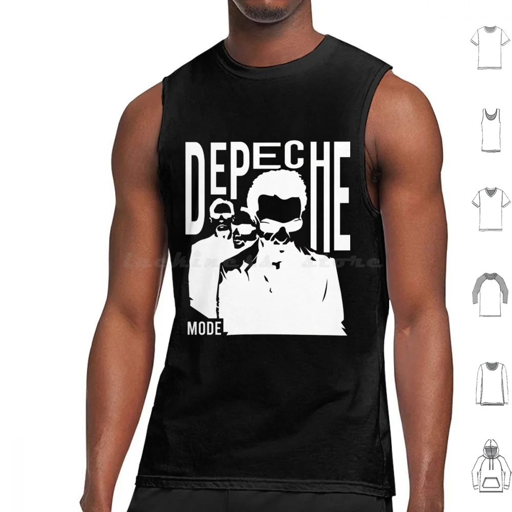 Synthpop Mode Tank Tops Print Cotton Logo 2023 2024 Phone Enjoy The Silence Silence Violator Dm Synth Black 90s