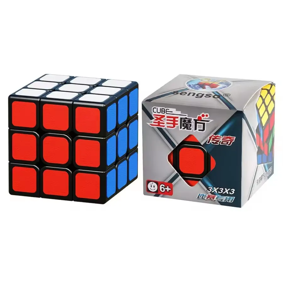 SENGSO Zauberwürfel 3x3 mattierte Textur Aufkleber Zauberwürfel Lernspielzeug Kinder Puzzle Spielzeug für Wettkampfwürfel entworfen