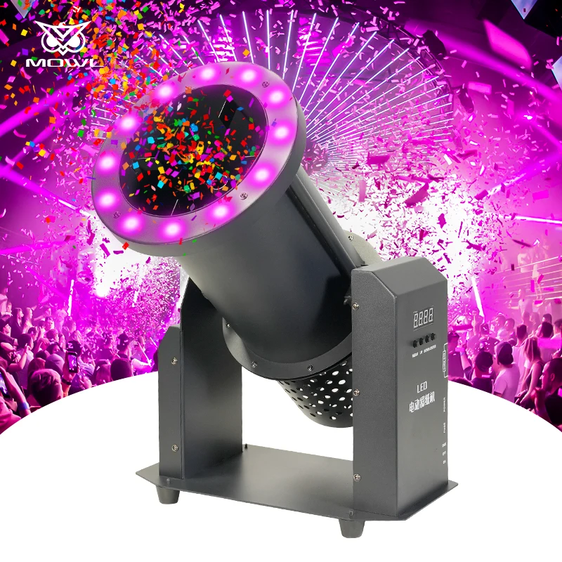 

Stage Effect Equipment Electric DMX Big Paper Blower Confetti Cannon Machine for Wedding Shows