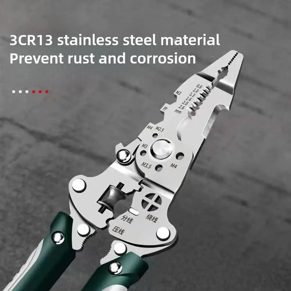 طوي متعددة الوظائف سلك متجرد متعدد الوظائف كهربائي خاص سلك كابل كماشة للطي قطع تجريد كماشة