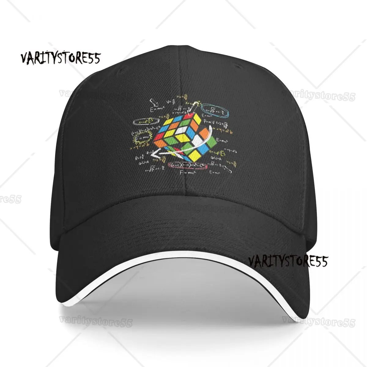 Math Rubik Rubics Player Cube Baseball Caps Casual Math Lovers Sandwich Hats Men Women Adjustable Caps Hat Sport