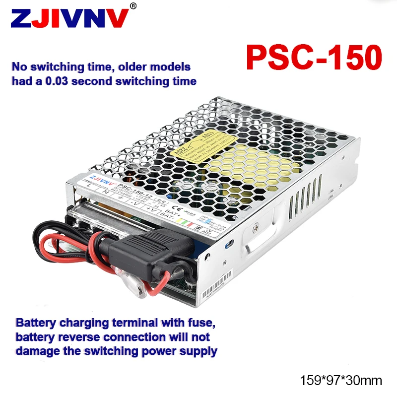 150W Uninterrupted UPS Switching Power Supply AC 100-240V to DC 13.8V 27.6V for Lead-acid Battery PSC-150-12 PSC-150-24