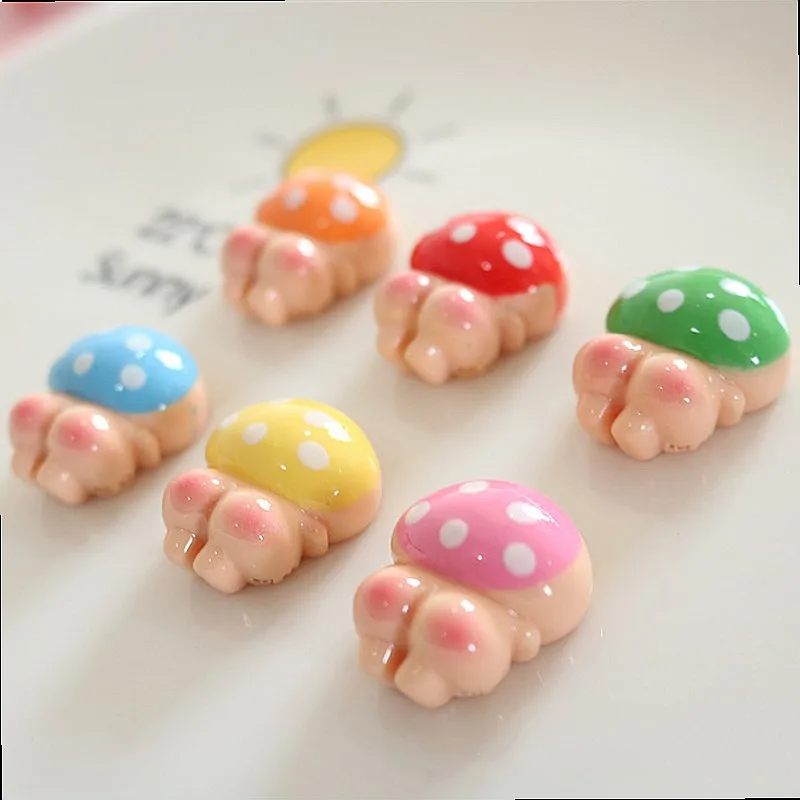 100pcs Cartoon Animal Resin Flatback Cabochon for DIY Accessories Phone Case Hairpin Keychain Earrings Decor