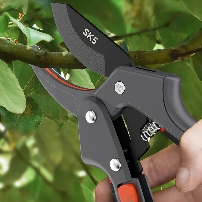 SK5 Steel Garden Pruning Shears Multifunctional Fruit Picking Scissors Tree Branch Cutter Flower Trimming Gardening Tools