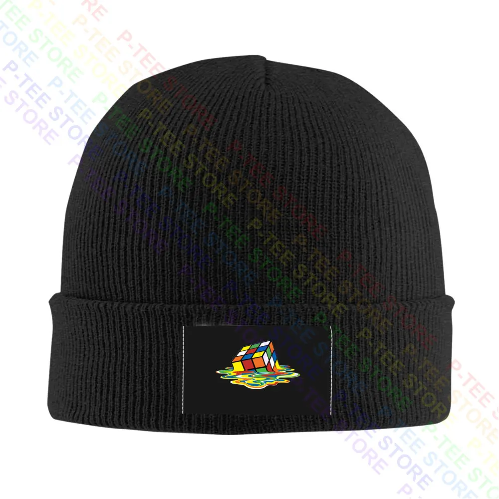 

Melting Rubix Cube Colourful Rainbow Baseball Cap Snapback Caps Knitted Bucket Hat