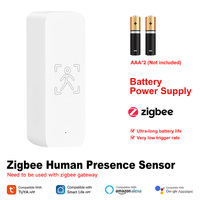 Tuya Zigbee Human Presence Sensor 24G Rader Detection Remote Control Real Time Required Gateway and Battery Security Protection