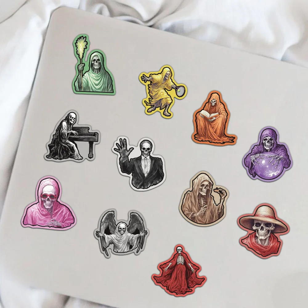 55ชิ้นโครงกระดูกเคสโทรศัพท์รูปการ์ตูนตลกสติกเกอร์ตกแต่งสมุดบันทึก