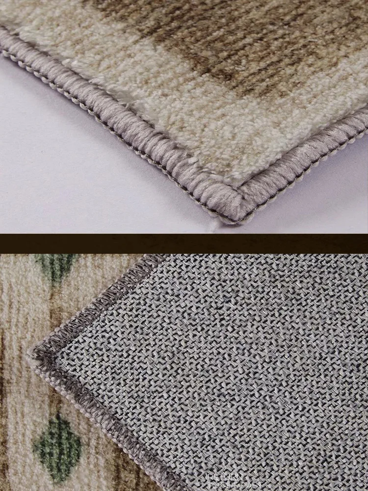 Alfombras geométricas de celosía marrón, Alfombra creativa Vintage para sala de estar, Alfombra suave antideslizante para dormitorio, alfombras para