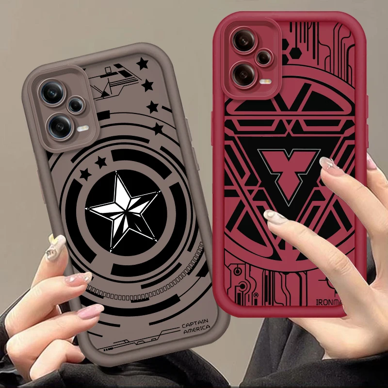 

Marvel Line Pattern Design For Xiaomi Redmi Note 14 13 13R 12 12R 11 11E 11T 11S Pro Plus 4G 5G Eye Ladder Soft Phone Case TPU