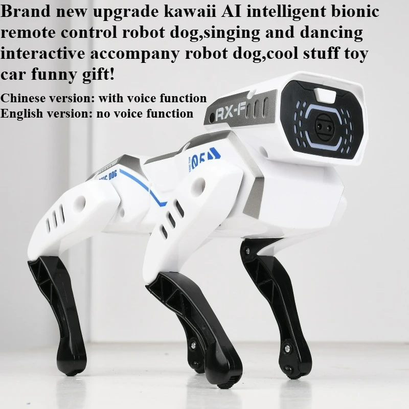 Cool Stuff Toy Car Funny Gift-Hot Kawaii AI Intelligent Rc Robot Dog,Remote Control Car Toy,Voice Control Rc Cars Toys for Kids