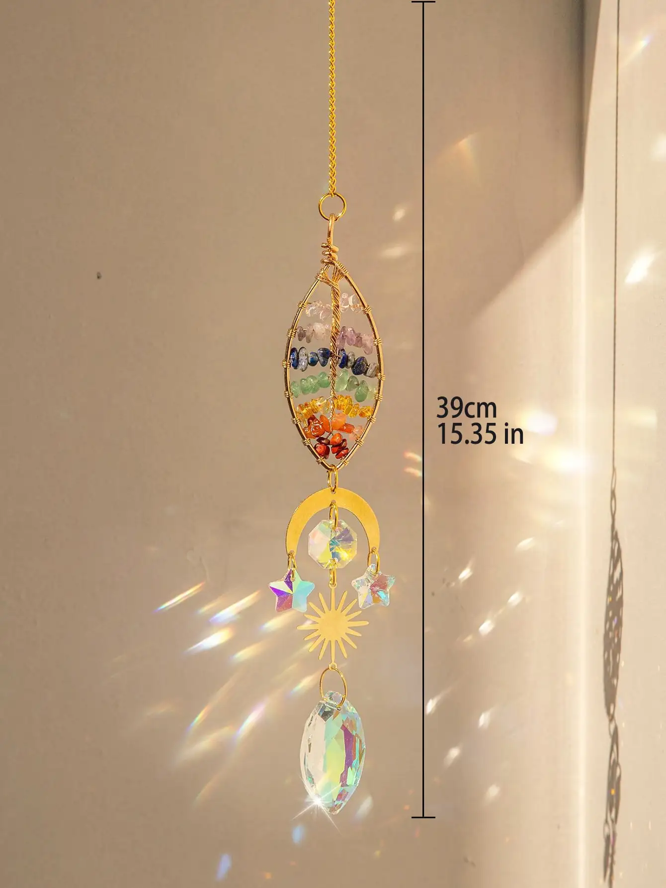 Tree Of Life Crystal Pendant Hanging Sun Catcher Crystal Suncatcher  Hanging Prisma Sun Catcher Car Ornaments Art Garden Decors