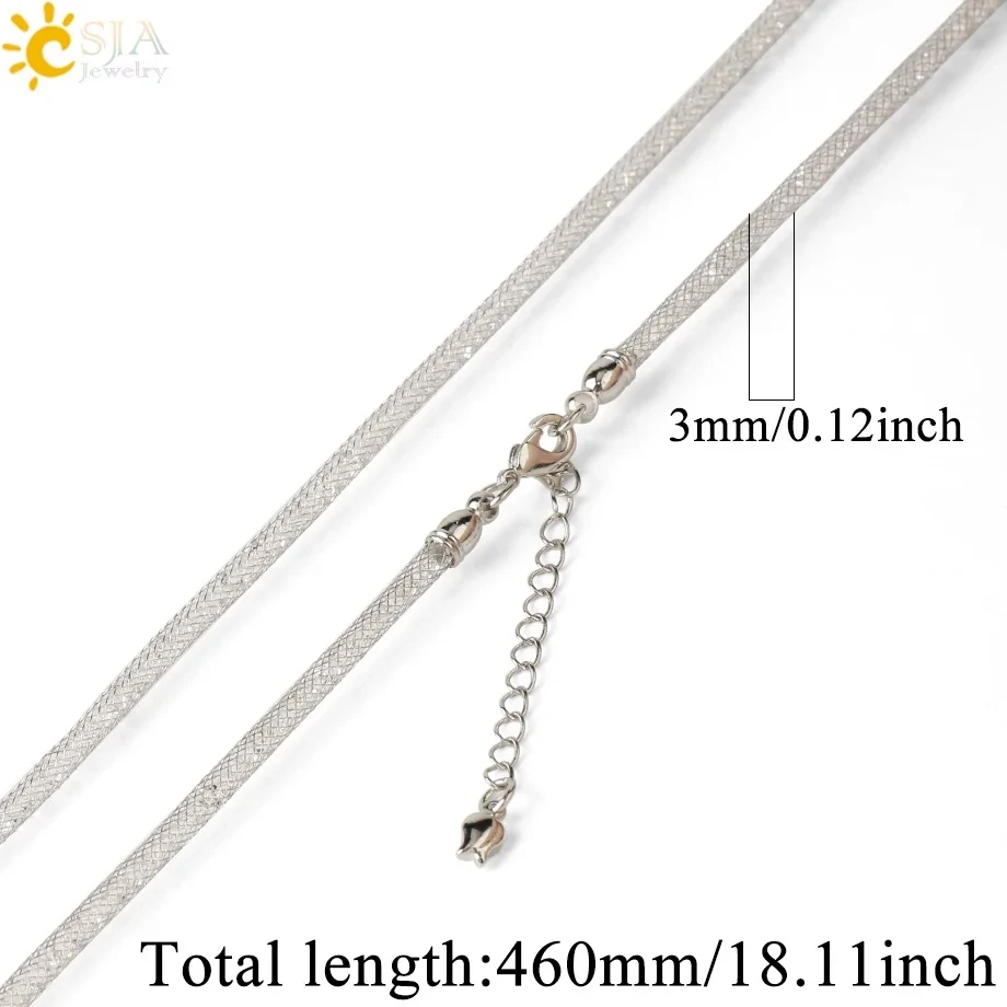 Crystal Beads Chokers Bracelets for Women Rose Gold Silver Color Clasp Charms Tube Mesh Female Necklace Gold Color Bracelet S665