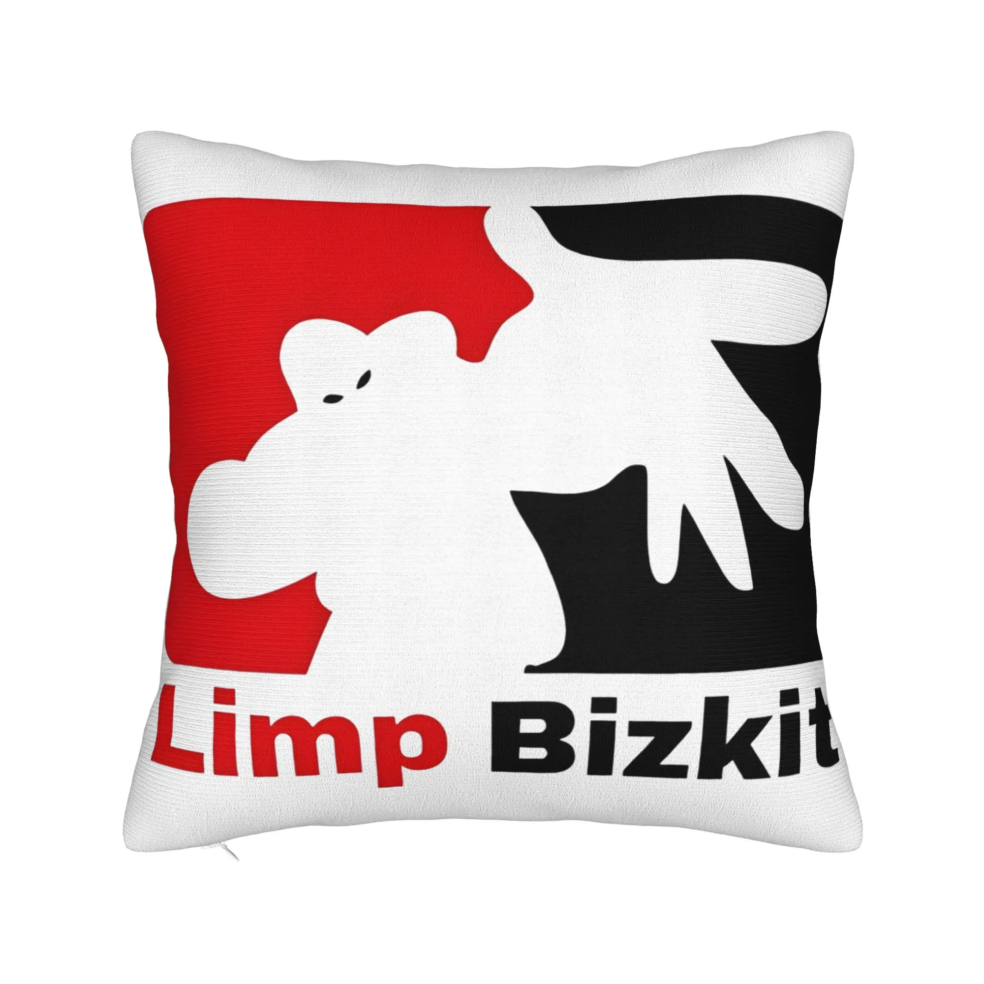Limp Bizkit Metal  Music  Square Pillow Covers Polyester Sofa  Cushion Cover Cute Decor Pillowcase 45*45