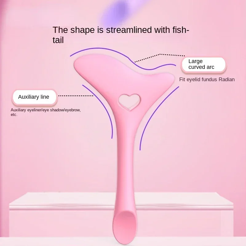 2 pz 3 In 1 Ciglia, Ombretto, Eyeliner Applicatore Guida Strumento per Il Trucco, Maschera Applicatore Riutilizzabile Stencil per Gli Occhi Strumento di Aiuto per il Trucco,