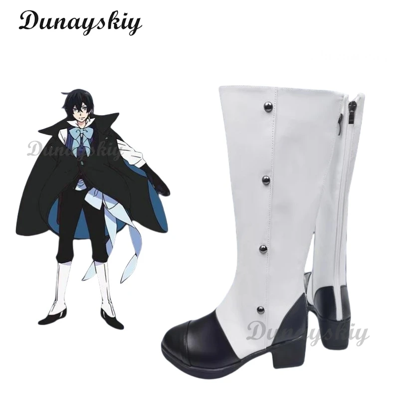 The Case Study of Vanitas Vanitas Anime Cosplay Shoes Boots Vanitas Cosplay Costume Full Set With Earrings Wig Halloween Props image 4