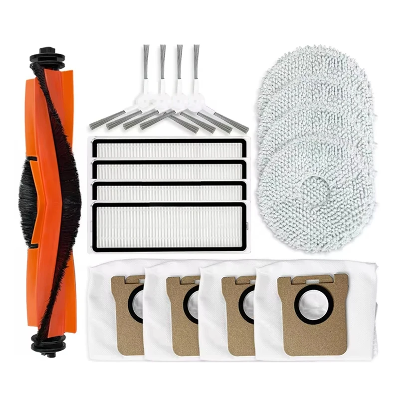 

YCOC-For Xiaomi Robot Vacuum X10+ / X20+ / X20 Plus / BHR8124EU Roller Side Brush Mop Dust Bag Filter Accessory Part