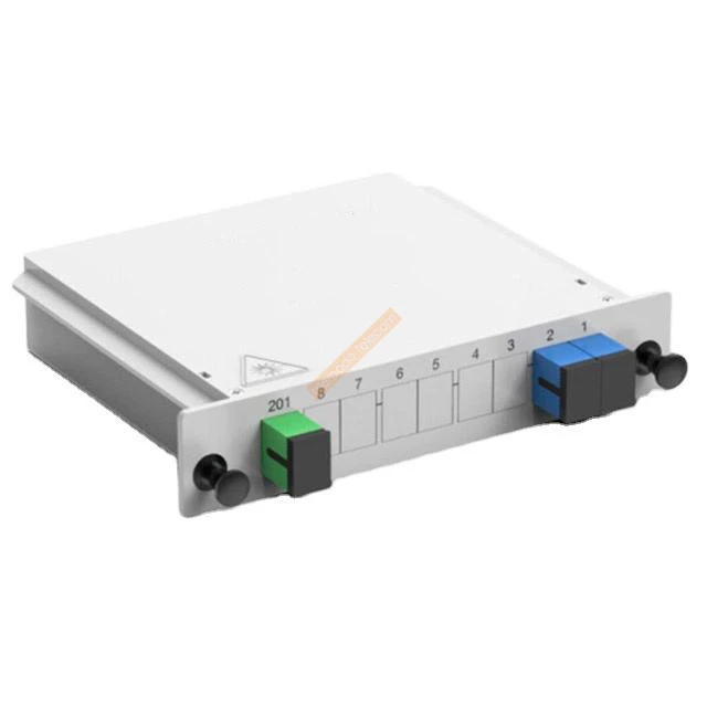 1X2 1X4 1X8 1X16 PLC مقسم الألياف الضوئية 1-2 1-4 1-8 1-16 SC UPC صندوق كاسيت المكونات في نوع مقسم بصري