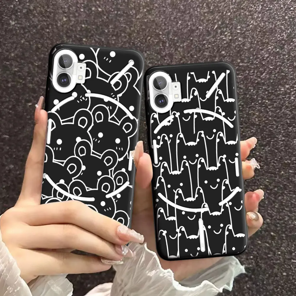 For Nothing Phone 1 2A 5G Case Cool Soft Silicone Beauty Floral TPU Phone Case For Nothing Phone 2 Back Cover Fashion Conque