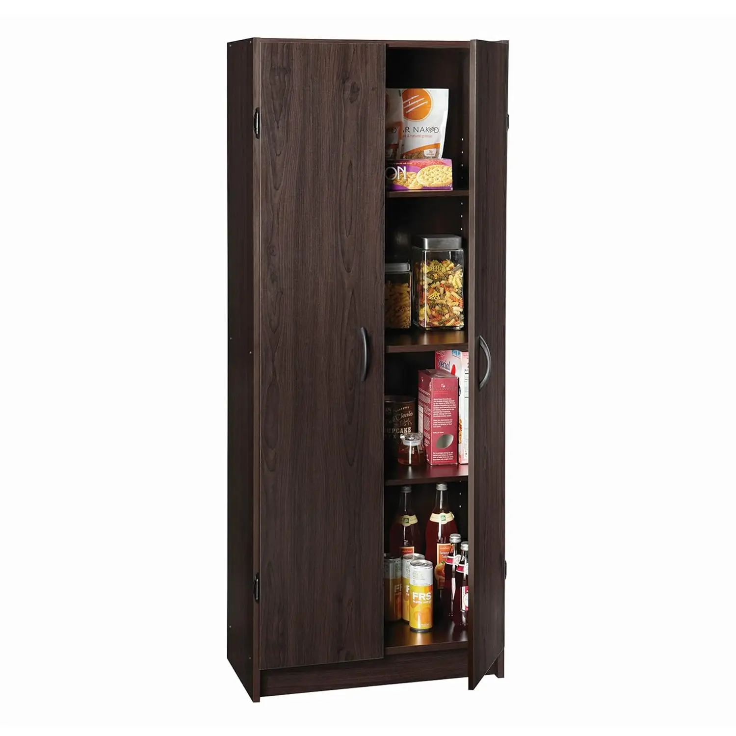 S9dcc4b3e184649dbbcc768bff515ea741 White Pantry Cabinet Cupboard with Adjustable Shelves for Kitchen Storage