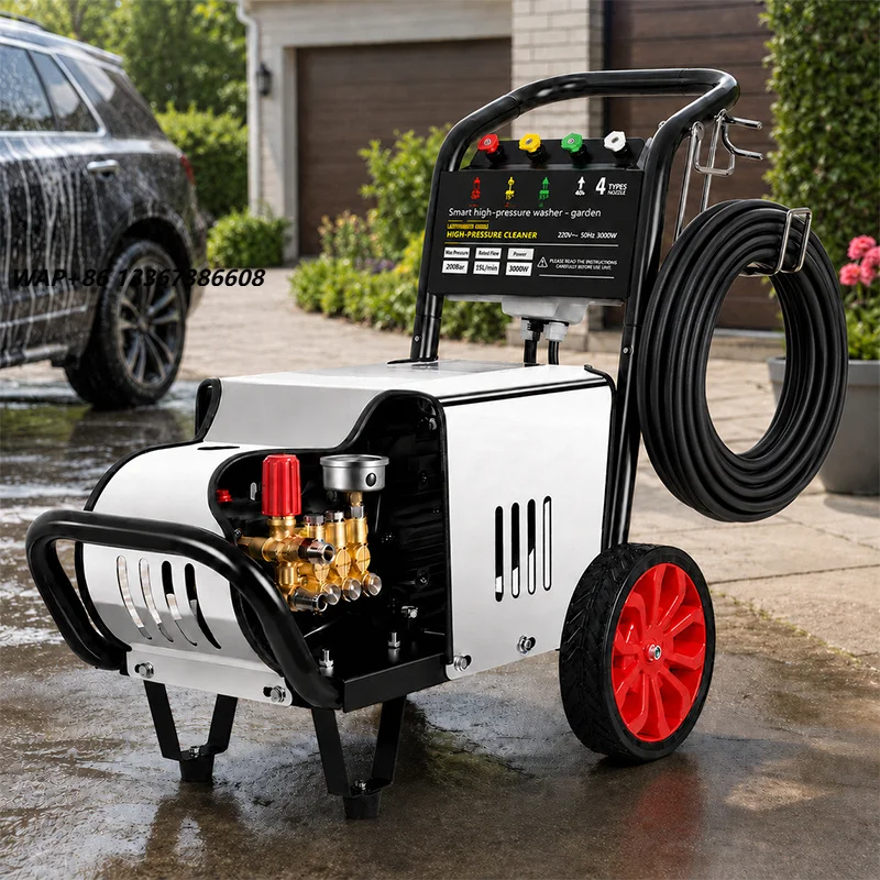 National Standard Electric High-Power High-Pressure Aluminum Alloy Commercial Car Washer for Car Wash Shop Intelligent Pressure