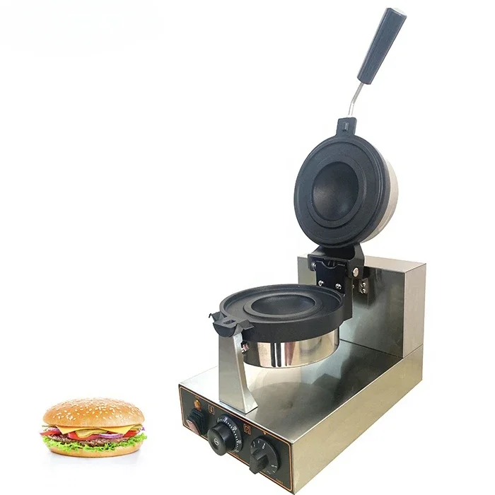 Non-stick Custom Snack Sandwich Burger Snack Machine Single Pan Gelato Panini Press Maker For Sale