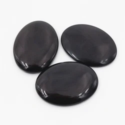 New Fashion 5pcs 30x40mm Black Color Flat Back Resin Cabochons Cameo G7-14