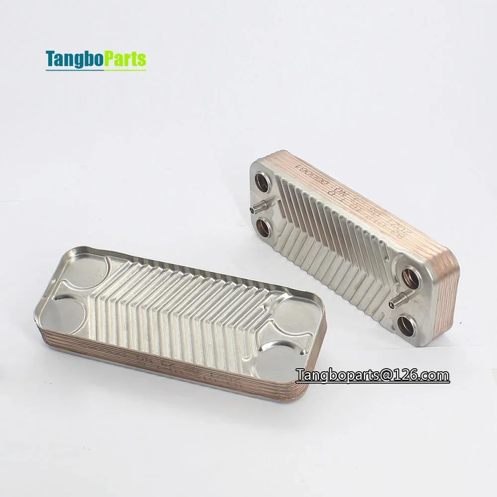 Stainless Steel Secondary Heat Exchanger 154mm 10 Plates Heat Exchanger For Vaillant Beretta Gas Boilers Replacement