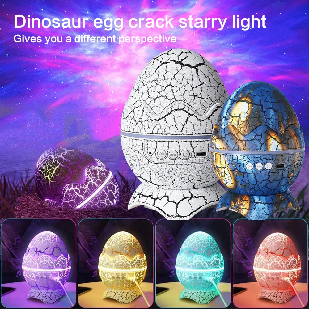 

New Star Light Cracks Transparent Dinosaur Egg Water Ripple Star Light Full Star Atmosphere night light laser nebula