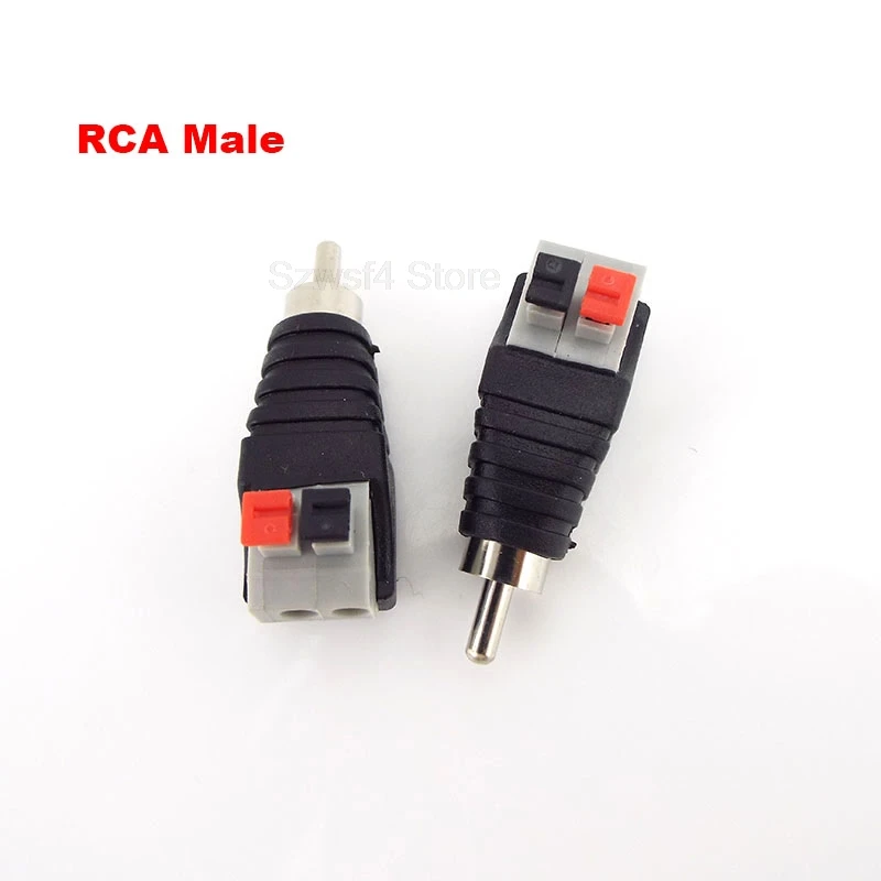 

2,1*5,5 мм провод динамика A/V кабель для аудио мужской женский разъем RCA пресс-штекер терминальный адаптер разъем E4