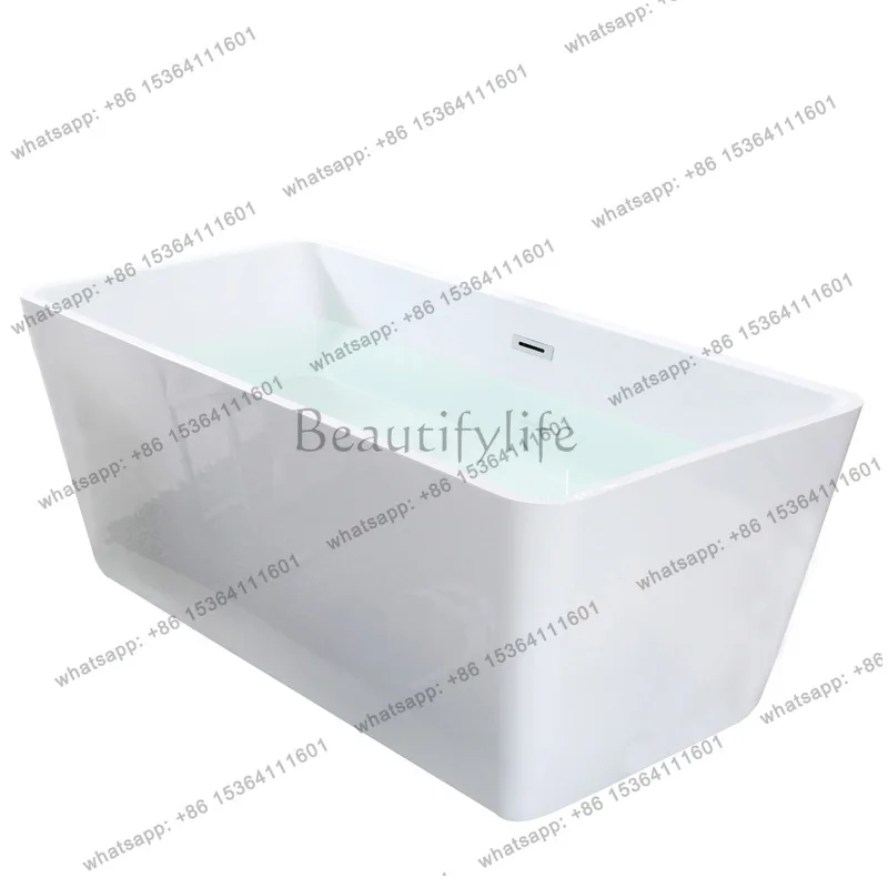 

Acrylic bathtub small apartment adult independent seamless hotel B & B thickened for home use