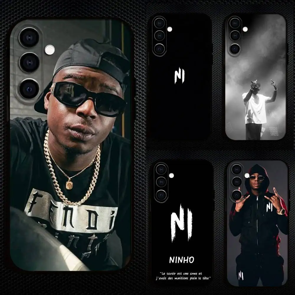 

Rap N-Ninho NI Phone Case For Samsung Galaxy A73,A72,A71,A70,A53,A52,A51,Others Soft Black Cover