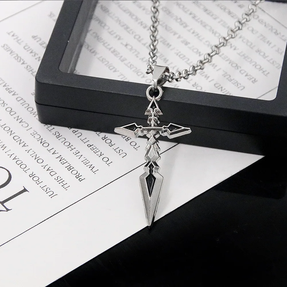 Fate stay night 925アクセサリー　定価22,000円✨ Anime Fate Stay Night Necklace Fate Zero Saber Emiya Cross Pendant
