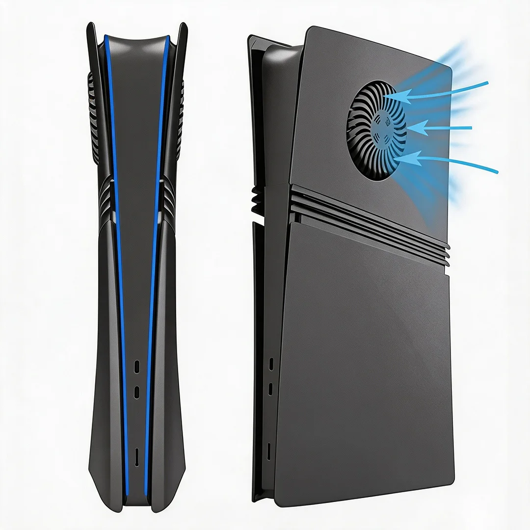 For PlayStation 5 Pro Console Digital Version ABS Matte Shell With Cooling Vent For PS5 Pro Digital Console Accessories