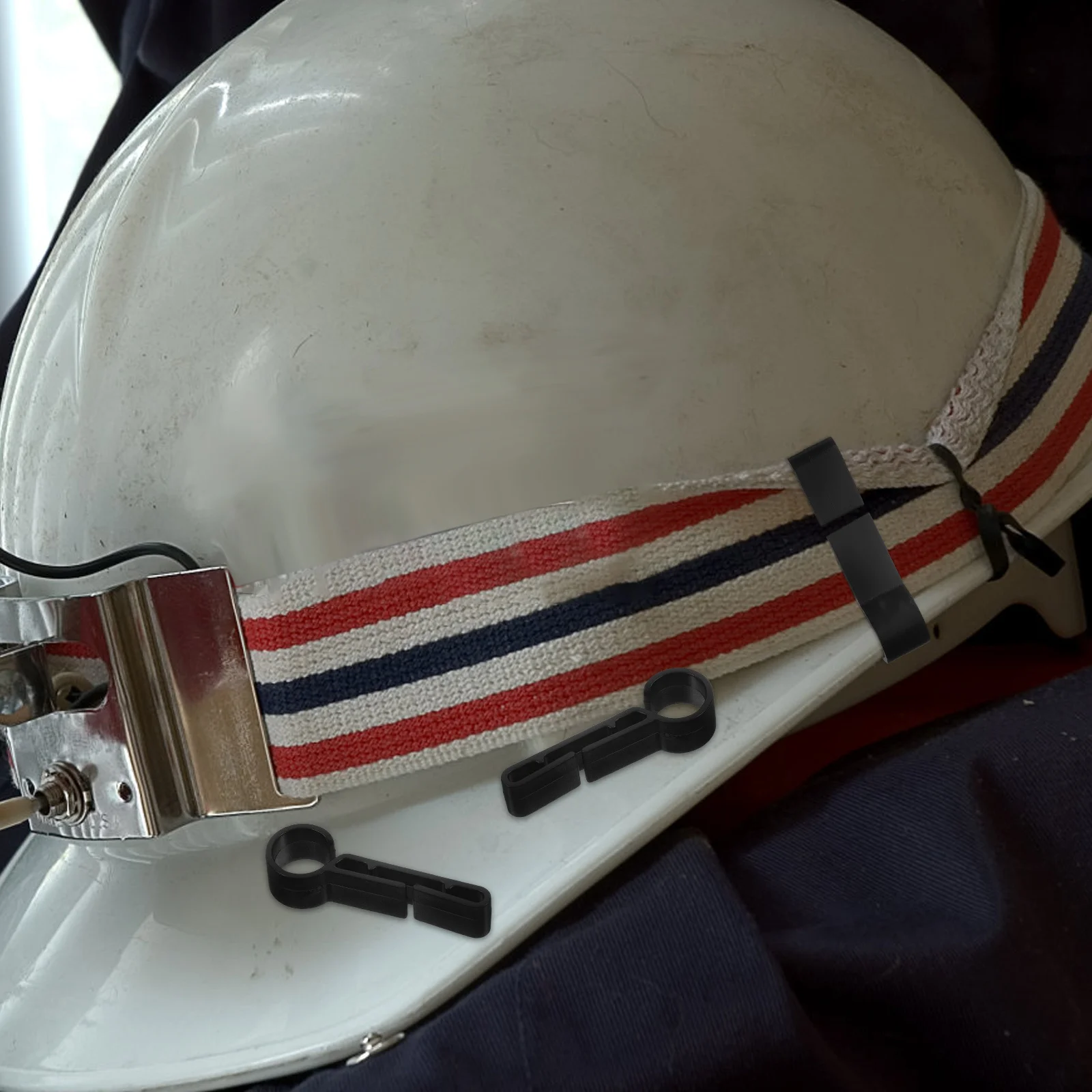 100 Uds Clips ganchos de plástico para faros casco Clips de luz accesorio duradero para uso en exteriores construcción